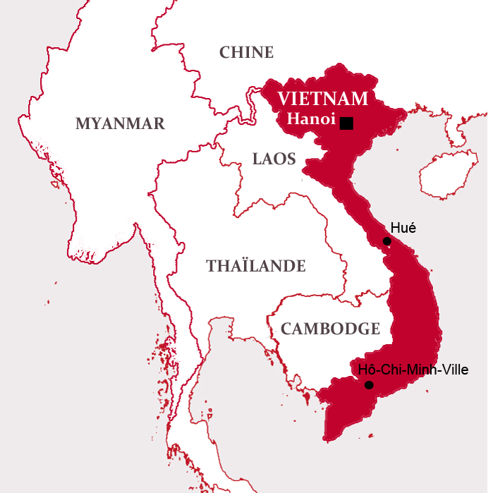vietnam carte asie