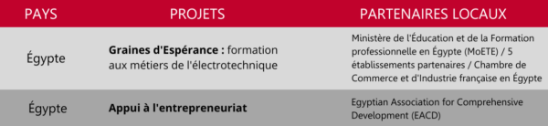 égypte graines d'espérance entreprenariat