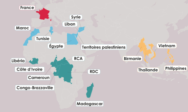 Carte IECD Monde